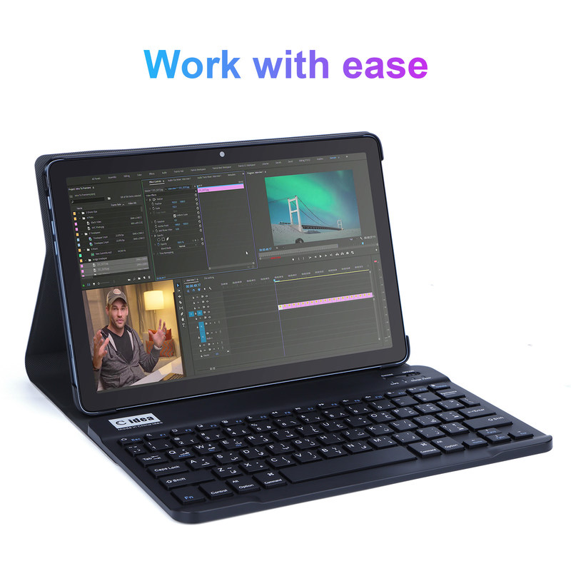 C idea WIFI Smart Tablet PC de 10 pulgadas con teclado y carcasa 2 soporte SIM para estudiante CM8500