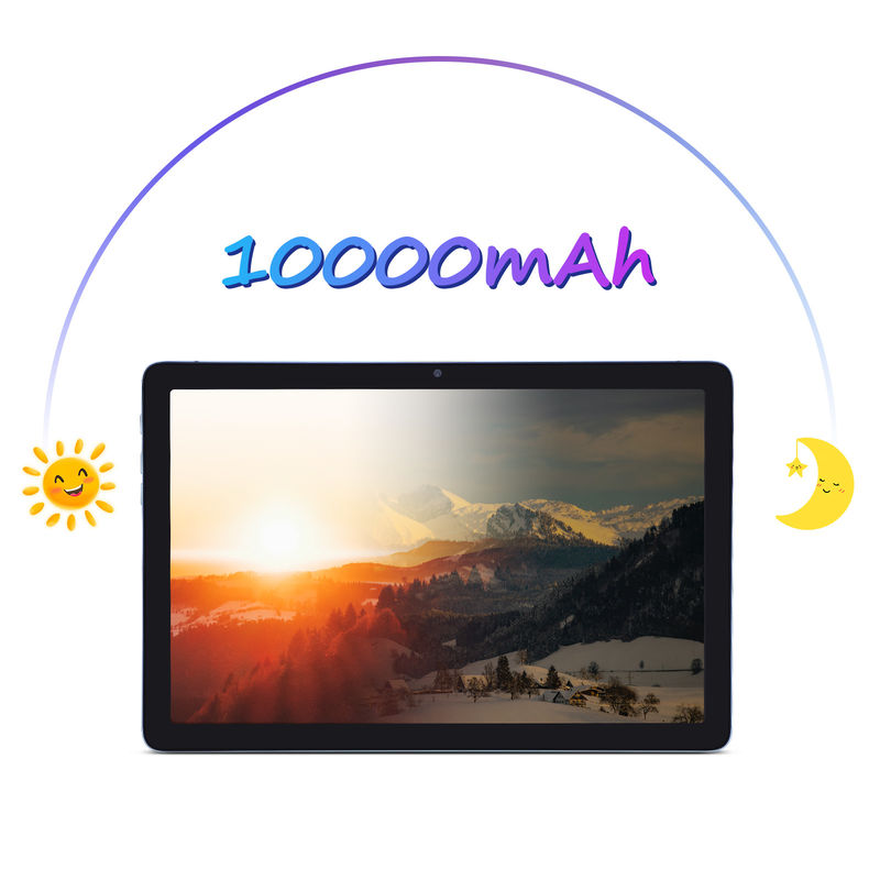 C idea 10.1 pulgadas Smart Tablet 10000mAh Batería 8GB + 512GB con teclado Bluetooth y soporte de SIM para educación y aprendizaje