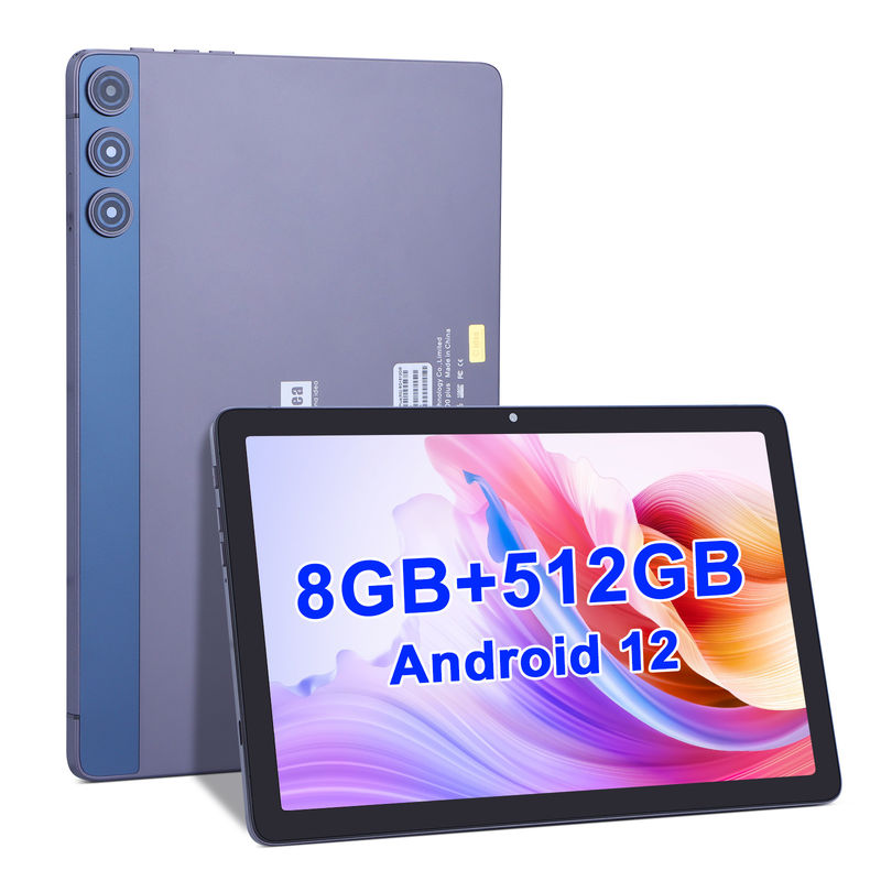 C idea 10.1 pulgadas Tablet Android con doble cámara 8GB RAM 512GB ROM WIFI 5G Tablet con teclado con ratón Soporte SIM para la escuela