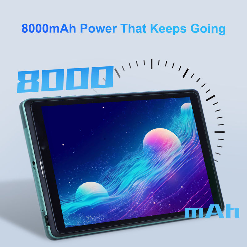 C idea 8 pulgadas Android Tablet PC con Android 12 sistema operativo Cuad Core CPU 8 GB de RAM 512 GB de almacenamiento IPS HD pantalla CM818-verde