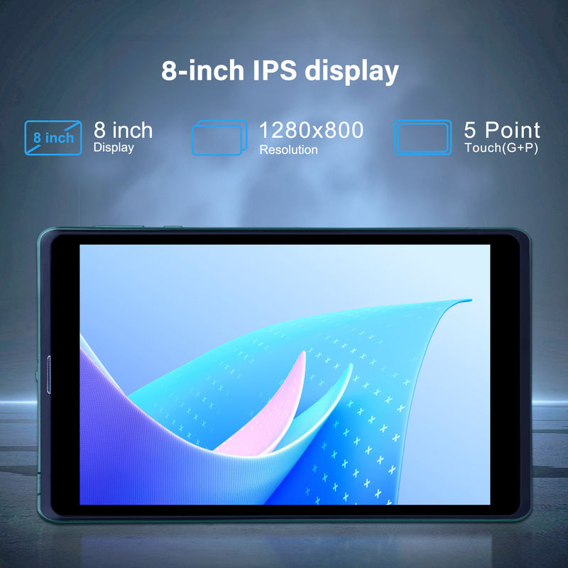 C idea 8 pulgadas Android Tablet PC con Android 12 sistema operativo Cuad Core CPU 8 GB de RAM 512 GB de almacenamiento IPS HD pantalla CM818-verde