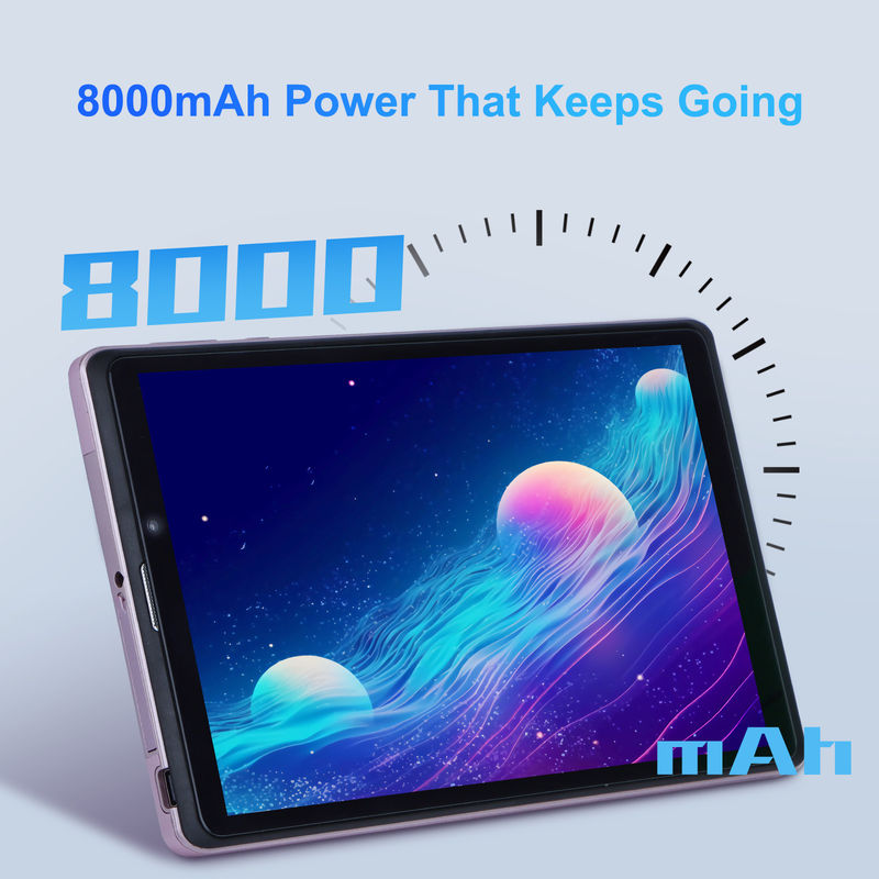C idea 8 pulgadas Android 12 Tablet 8000mAh Batería 5+8MP Cámara 8GB RAM 512GB ROM para la educación Aprendizaje CM818-rosa