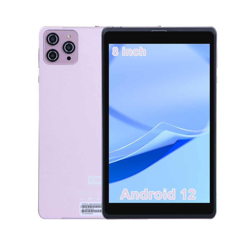 C idea 8 pulgadas Android 12 Tablet 8000mAh Batería 5+8MP Cámara 8GB RAM 512GB ROM para la educación Aprendizaje CM818-rosa