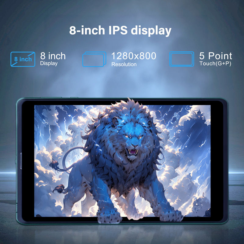 C idea Tablet Android portátil de 8 pulgadas con Android 12 Cuad Core CPU 8 GB de RAM 512 GB de almacenamiento IPS Pantalla HD CM818-verde