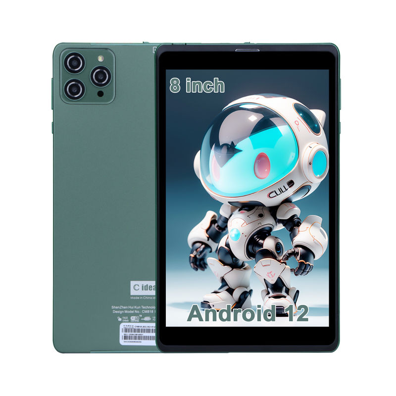 C idea Tablet Android portátil de 8 pulgadas con Android 12 Cuad Core CPU 8 GB de RAM 512 GB de almacenamiento IPS Pantalla HD CM818-verde