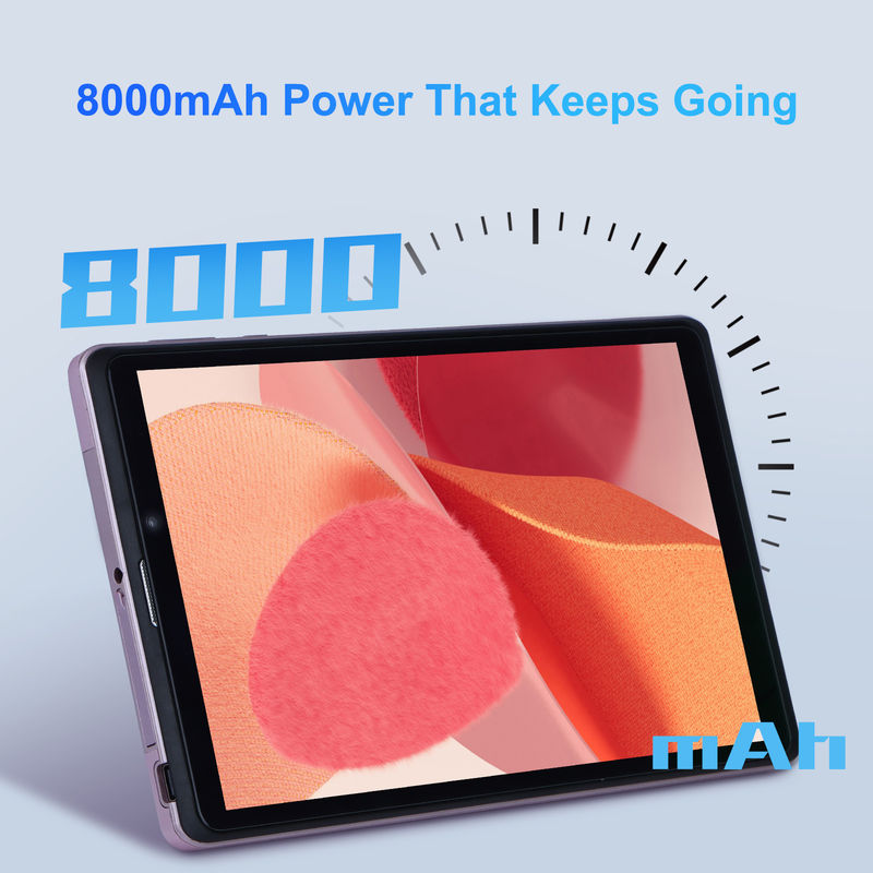 C Idea 8 pulgadas Android 12 Tablet 8000mAh Batería 5MP + 8MP Cámara 8GB RAM 512GB ROM Para la educación Aprendizaje CM818-rosa