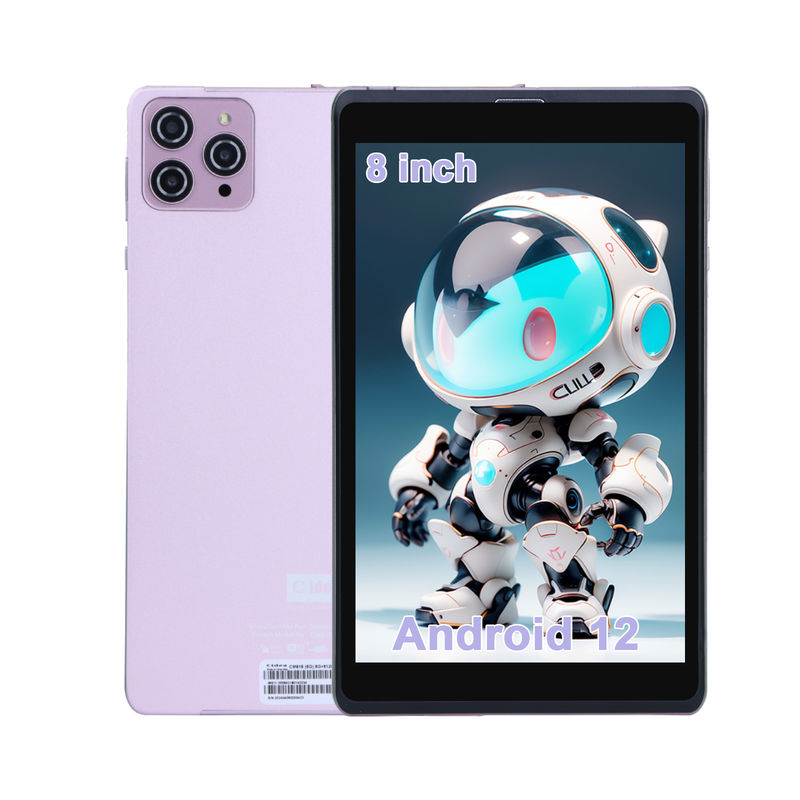 C Idea 8 pulgadas Android 12 Tablet 8000mAh Batería 5MP + 8MP Cámara 8GB RAM 512GB ROM Para la educación Aprendizaje CM818-rosa
