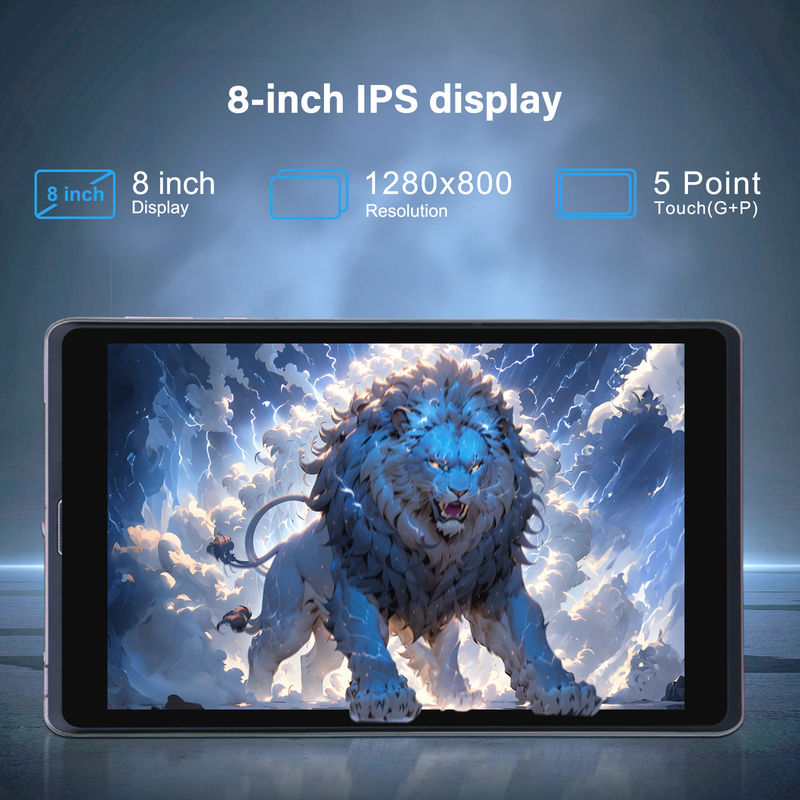 C Idea 8 pulgadas Android 12 Tablet 8000mAh Batería 5MP + 8MP Cámara 8GB RAM 512GB ROM Para la educación Aprendizaje CM818-rosa
