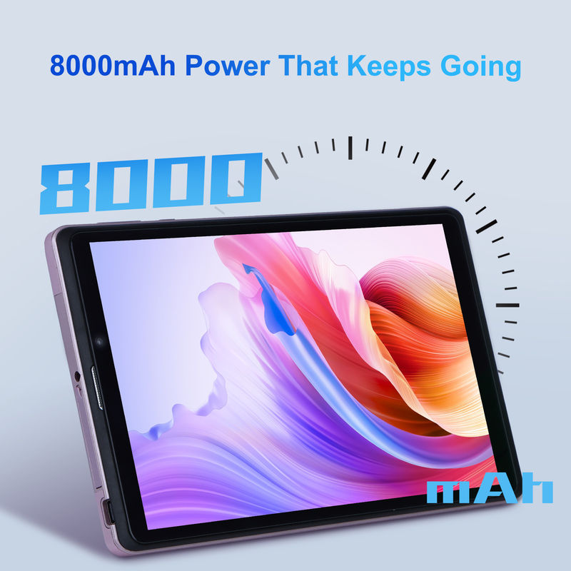C idea 8 pulgadas Android 12 Tablet 8000mAh Batería 5+8MP Cámara 8GB RAM 512GB ROM para la educación Aprendizaje CM818-rosa