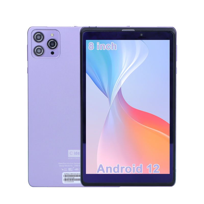 C Idea Portable 8 En Android Tablet PC 8 GB de RAM 512 GB Android 12 Tablet IPS HD Display Cuad Core CM818-Purple También se puede utilizar para el uso en dispositivos móviles.