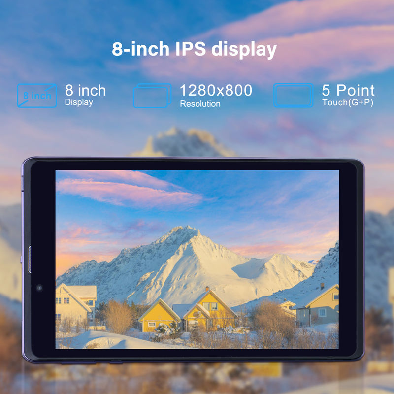 C Idea Portable 8 En Android Tablet PC 8 GB de RAM 512 GB Android 12 Tablet IPS HD Display Cuad Core CM818-Purple También se puede utilizar para el uso en dispositivos móviles.