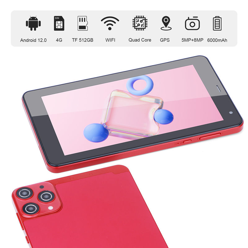 C Idea 7 pulgadas pequeñas tabletas Cuad Core WiFi 5G Android Tablet PC para la educación CM515 ((rojo)