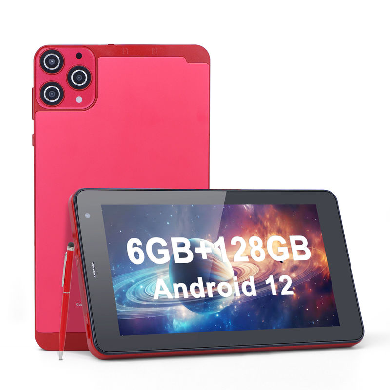 C Idea WiFi 5G Tablet 7 pulgadas Tablets 6+128GB Cuad Core pantalla táctil para la educación CM515 ((rojo)
