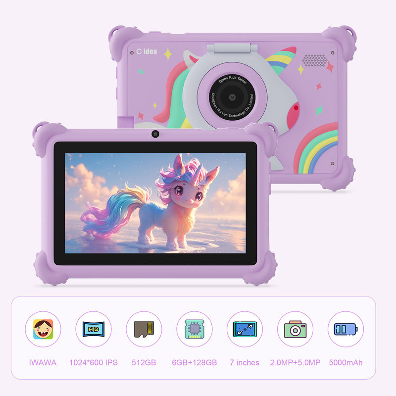 C Idea 7 pulgadas tabletas para niños de 3 a 7 años de edad con doble cámara IPS pantalla educativa para niños con control parental CM88