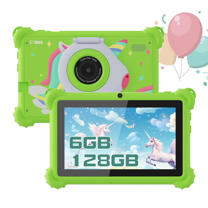 C idea Tablet para niños 2024 Divertido educativo con pantalla HD y caja protectora Tablet CM88