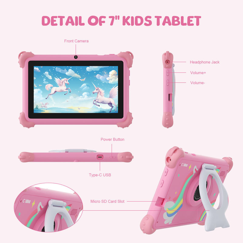 C idea Advanced 2024 Kids Tablet Android 12 Rendimiento y diseño amigable para niños CM88