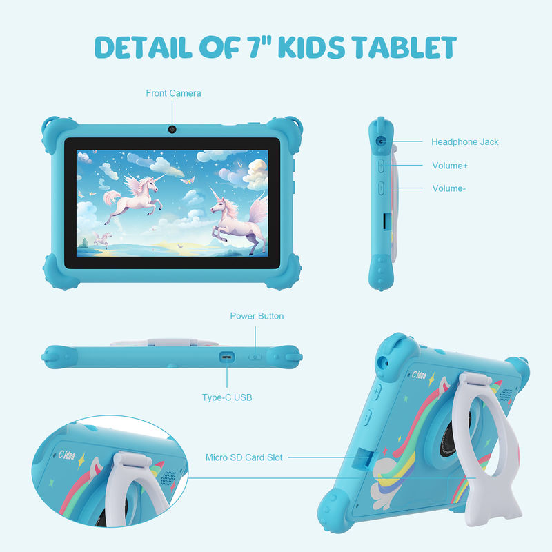 C idea 2024 Tablet para niños de alto rendimiento Aprendizaje y juego Tablet educativo CM88