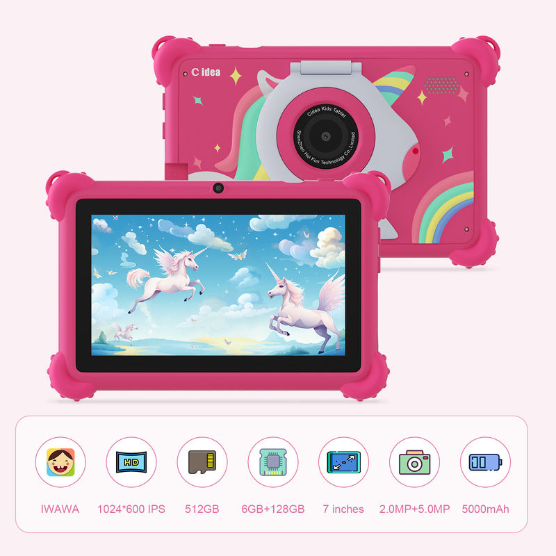 C idea 2024 Niños Aprendizaje Tablet pantalla brillante HD y aplicaciones educativas incluidas CM88