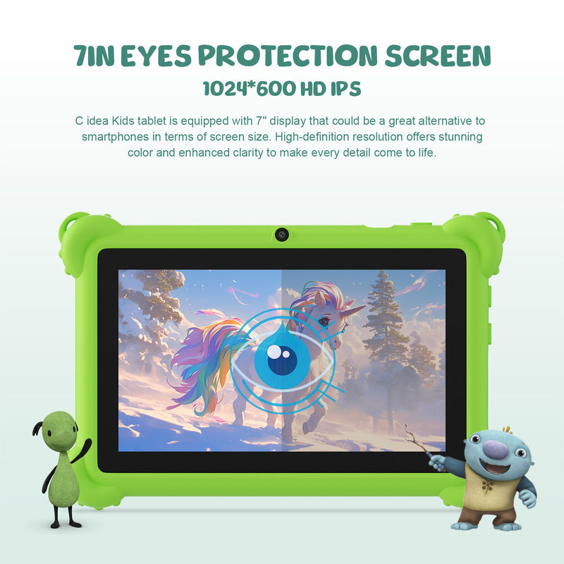 C idea 2024 Kids Learning Tablet Android 12 Aplicaciones precargadas y diseño duradero CM88