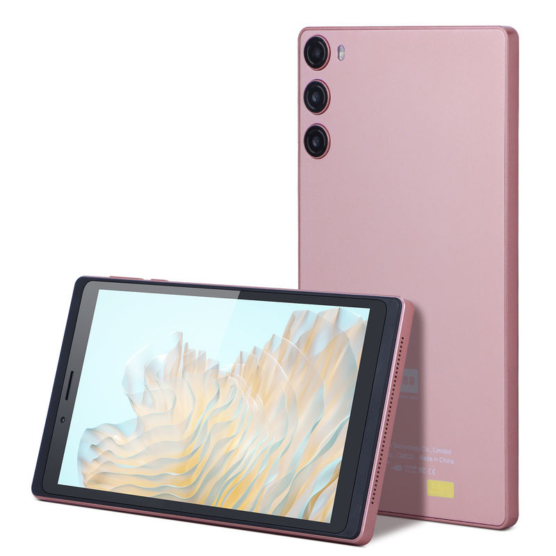 C Idea Android 12 Tablet 6GB RAM 128GB ROM con SIM 7 pulgadas Tablet PC para estudiantes CM525 rosa