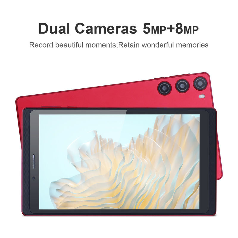 C Idea Tablet de 7 pulgadas 512 GB con SIM Android Tablet PC para estudiantes de aprendizaje CM525 Rojo