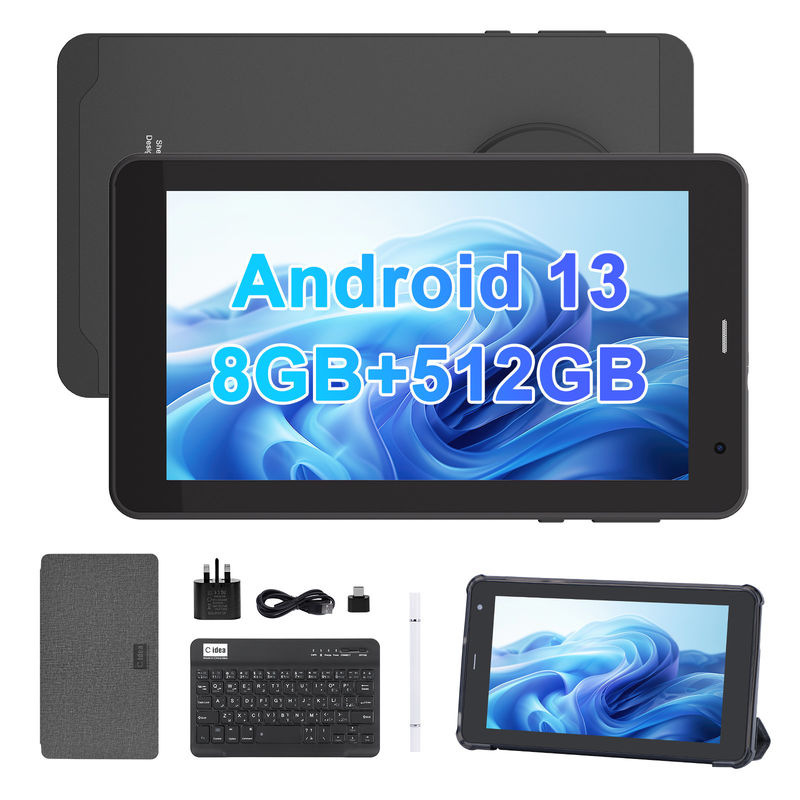 C Idea Android 13 Tablet 512GB con SIM Tablet PC de 7 pulgadas para estudiantes CM518 Pro Negro