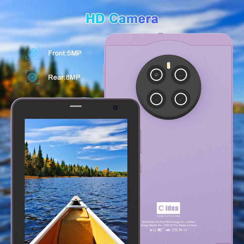 C Idea Android 13 con 6000mAh 7 pulgadas Tabletas Educativas Tablet PC con pluma CM518 Pro Violeta