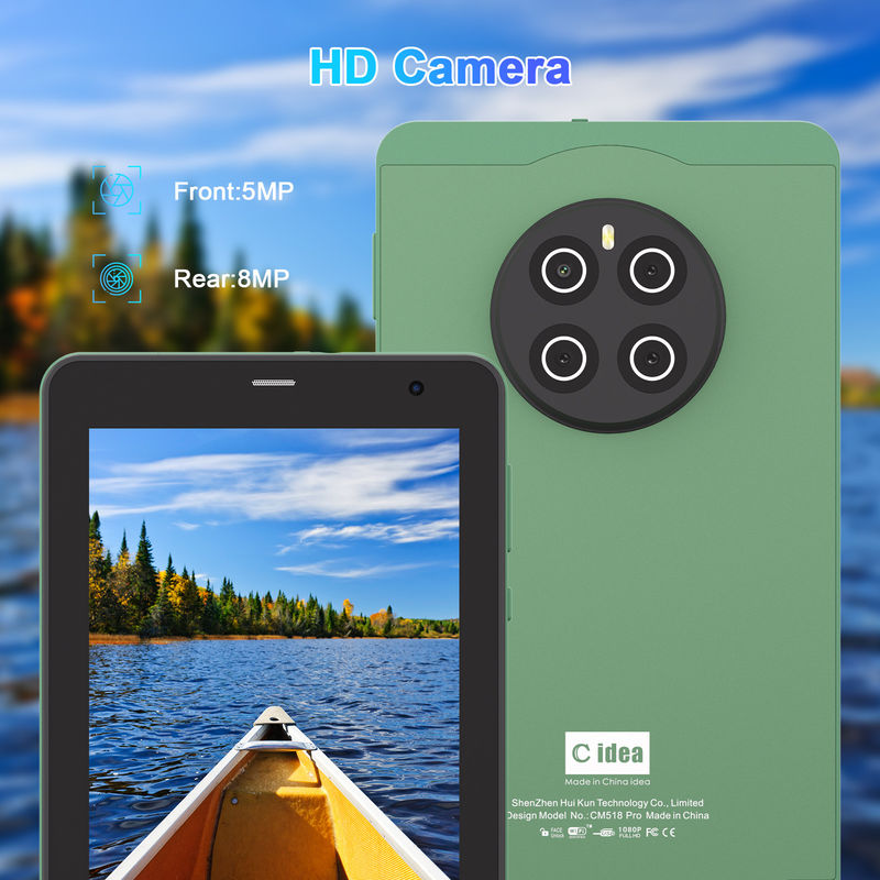 C Idea Tabletas de 7 pulgadas con SIM Wifi Android Smart Tablet PC para la educación CM518 Pro Verde