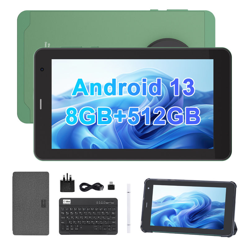 C Idea Tabletas de 7 pulgadas con SIM Wifi Android Smart Tablet PC para la educación CM518 Pro Verde