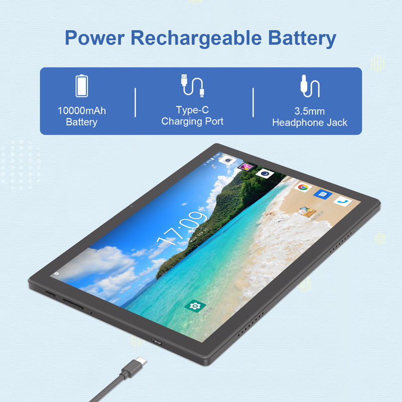 C Idea 10.1 pulgadas Wifi Educativo Android Tablet Pc Con Sim Soporte Teclado M8200 Más Negro