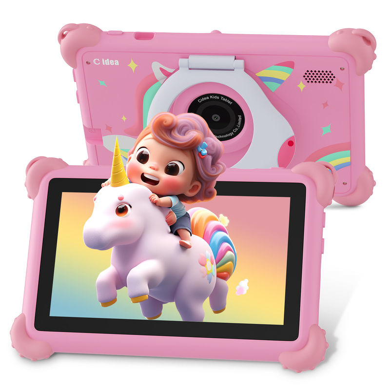 C Idea Android 13 Tablet para niños 4+32GB Tablet educativo Kidspad con APP amigable CM91 rosa