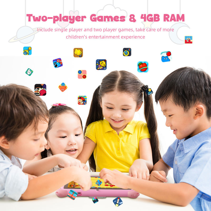 C Idea Android 13 Tablet para niños 4+32GB Tablet educativo Kidspad con APP amigable CM91 rosa