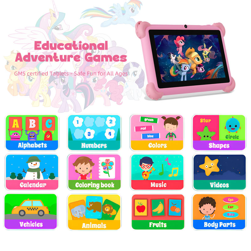C Idea Android 13 Tablet para niños 4+32GB Tablet educativo Kidspad con APP amigable CM91 rosa