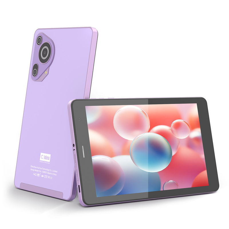 C Idea 8 pulgadas 8 + 512gb 8000mah 5 + 8MP de doble cámara Android Tablet PC con SIM para estudiantes CM828 púrpura