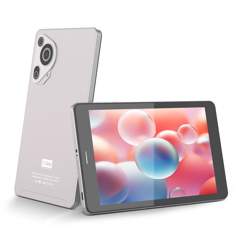 C Idea ODM Batería de 8 pulgadas de 512 GB de larga duración Dual cámara Octa-Core Procesador Android Tablet Pc con estuche para estudiantes CM828 Plata