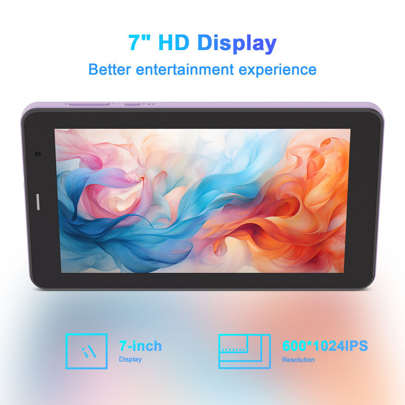 C Idea Android 13 Tablet Educativo, 8+512GB, Tablet portátil de 7 pulgadas con soporte de SIM  CM518pro Purple