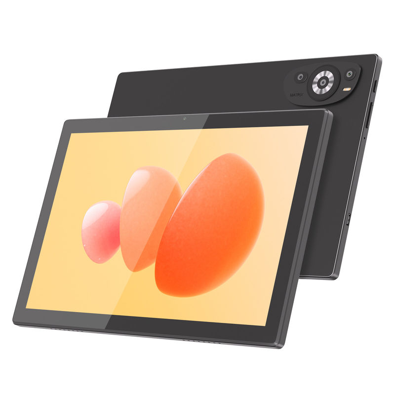 C Idea Tablet Wifi de 10,1 pulgadas con soporte de SIM teclado educativo Tablet Android Pc M8200 Plus Negro