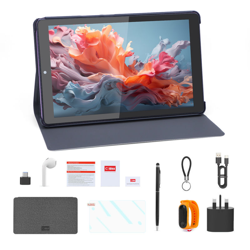 C Idea Tablet de 9 pulgadas con doble cámara Tablet educativo para estudiantes CM935 morado