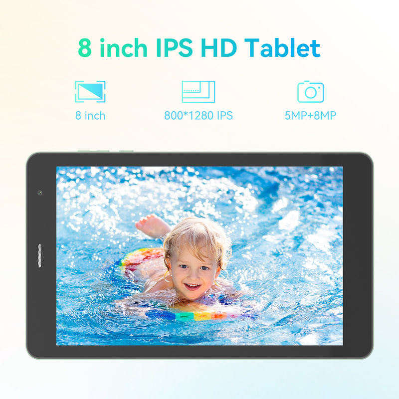 C Idea Display de alta resolución 8 pulgadas Tablet Pc para Educación de Adolescentes CM828 Verde