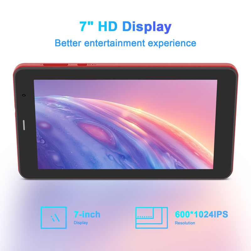 C Idea Android 13 Tabletas con SIM Wifi 7 pulgadas Tabletas con pantalla táctil CM518 Pro Rojo