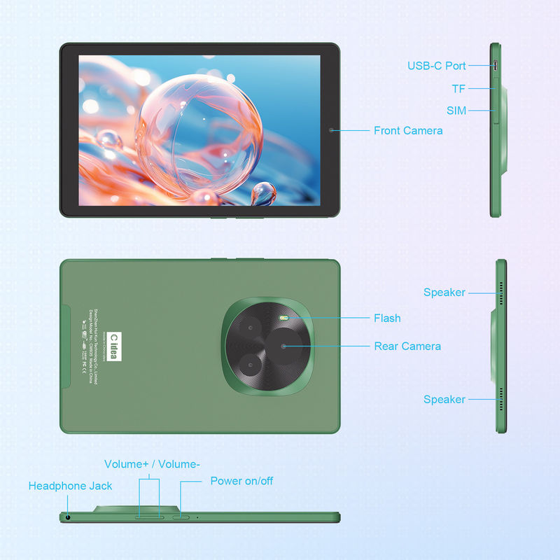 C Idea 5G Tablet Educativo 800x1280 IPS Tablet de pantalla táctil con lápiz CM935 verde