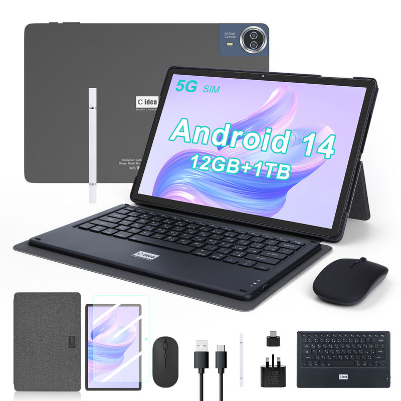 C Idea Tablet de 14 pulgadas Gran almacenamiento 1200*1920 FHD Pantalla Android Tablet PC CM14000 más