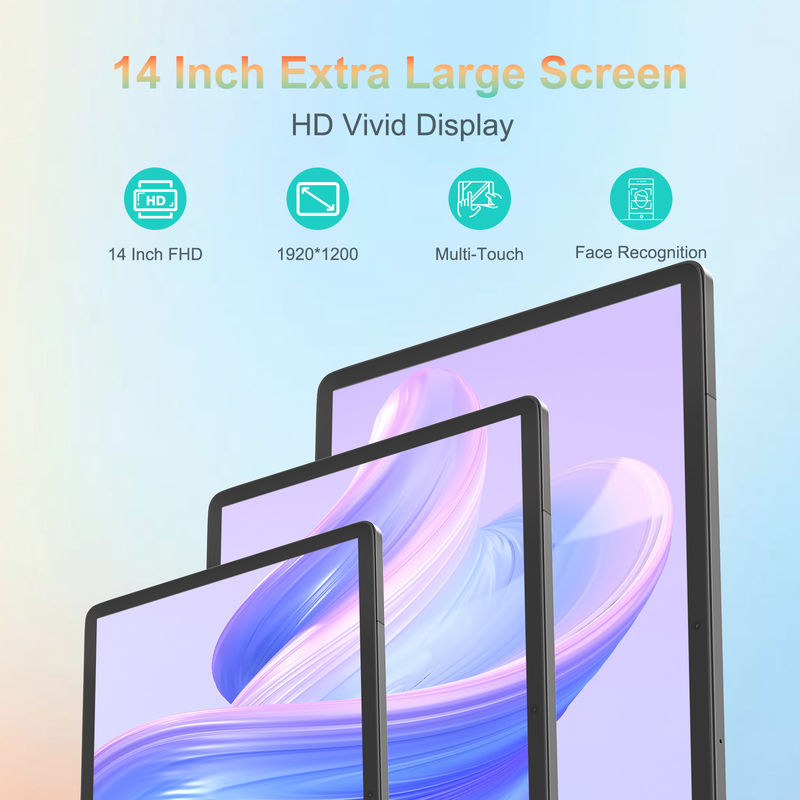 C Idea Tablet de 14 pulgadas Gran almacenamiento 1200*1920 FHD Pantalla Android Tablet PC CM14000 más