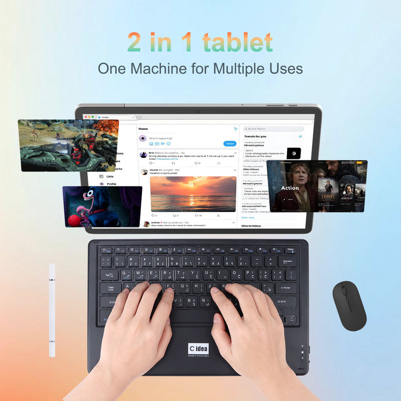 C Idea Tablet de 14 pulgadas 5G Tabletas con pantalla táctil para estudiantes CM14000 Plus Gris