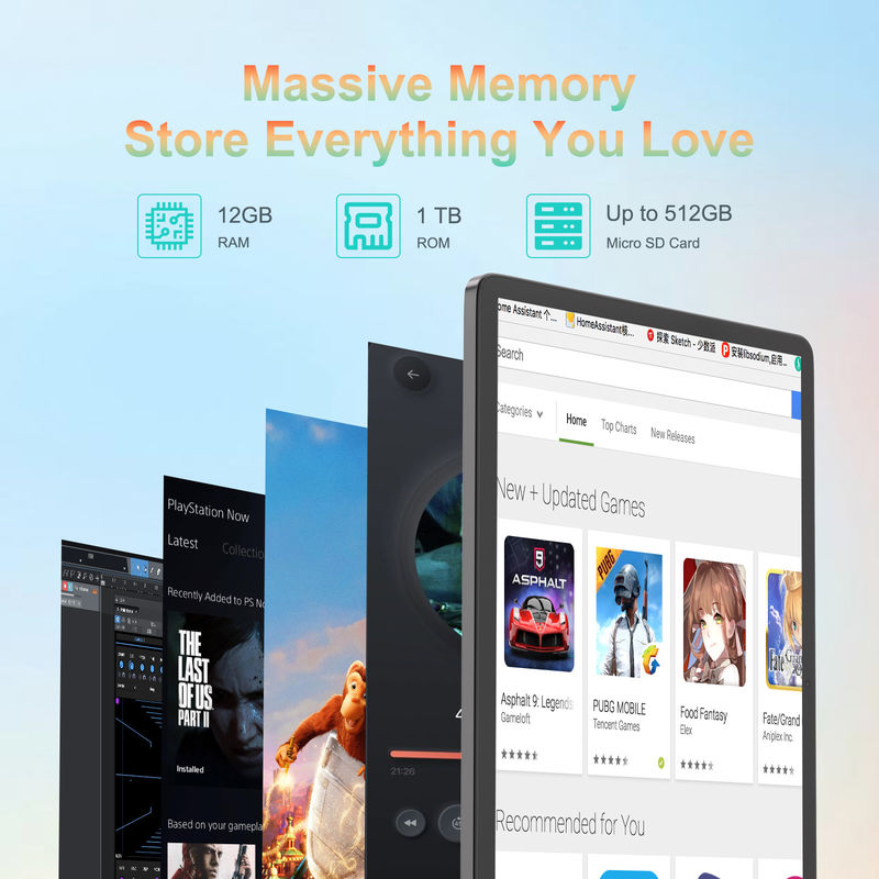 C Idea Tablet de 14 pulgadas PC Tablet Android más nuevo para adultos CM14000 más negro