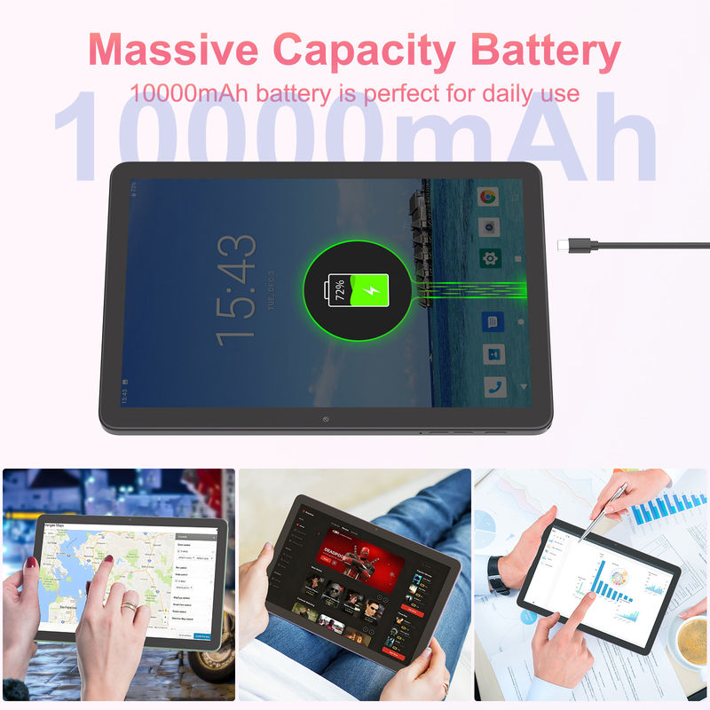 C Idea Tablet 5G de 10,1 pulgadas con soporte de SIM teclado educativo Android Tablet Pc M8300 Plus Negro