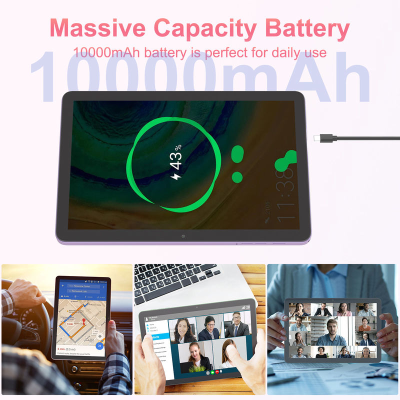 C Idea Tablet Android 5G con SIM Tablet educativo para estudiantes CM8300 Plus Púrpura