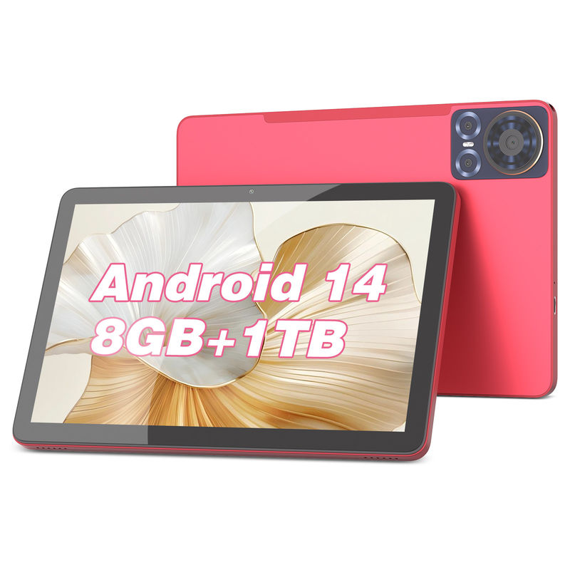 C Idea Tablet 10.1 pulgadas 5G LTE Tablet pantalla táctil Tablet Pc para uso diario CM8300 Plus Rojo