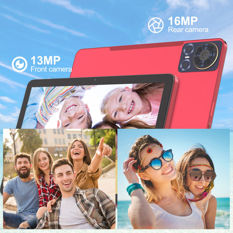 C Idea Tablet 10.1 pulgadas 5G LTE Tablet pantalla táctil Tablet Pc para uso diario CM8300 Plus Rojo