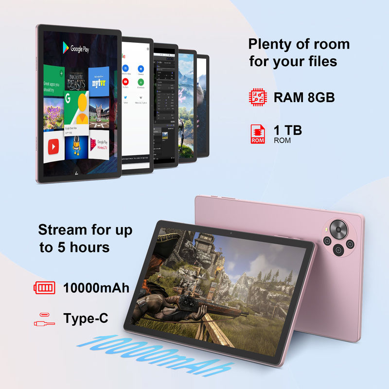 C Idea 10.36 pulgadas Android 14 Tablet inteligente educativo para estudiantes CM10500 más rosa